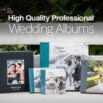 A set of photo albums wedding albums and photo books