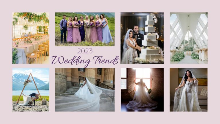 2023 Wedding Trends with images from Welson Sarkis, Chugach Photography, and Portraits Couture